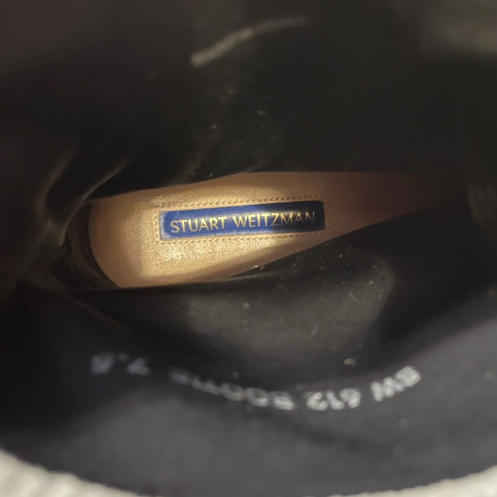 Stuart Weitzman Sneaker Sock Bootie Shoes Women’s 7.5 Seal Light Taupe HTF! - Picture 14 of 16